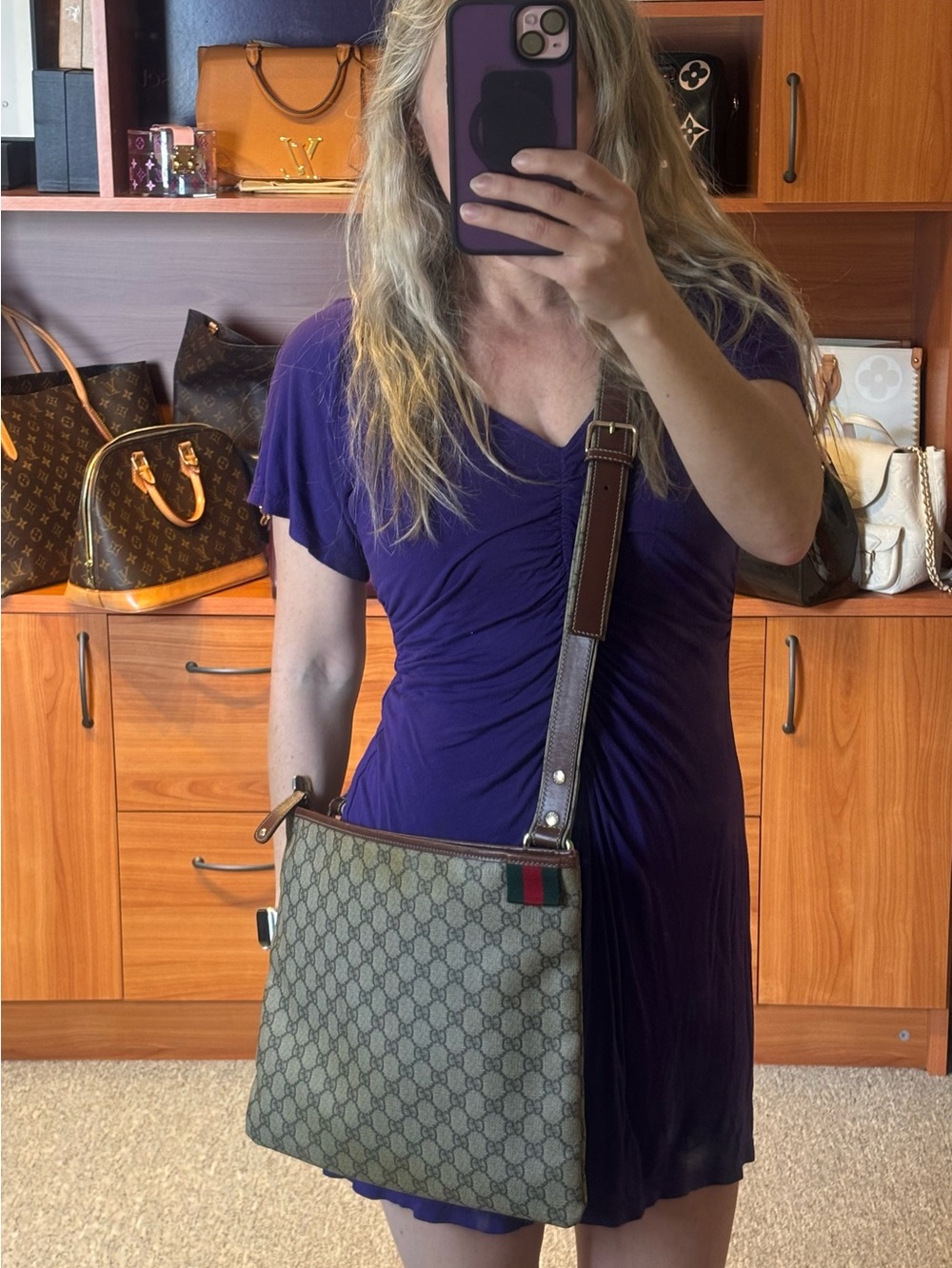 Adorable Gucci Canvas Crossbody